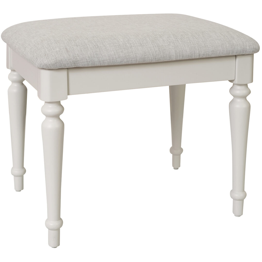 Arundel Dressing Table Stool Painted Mist Grey